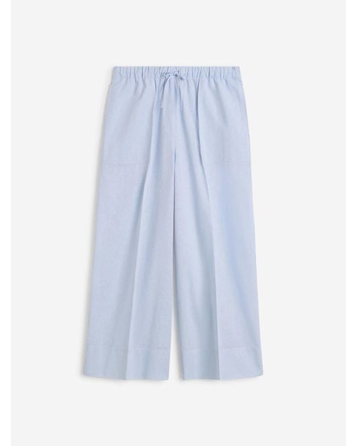 Totême  Blue Wide Leg Casual Pants