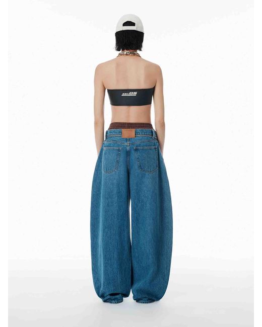 Jeans Larges Balloon Alexander Wang en coloris Blue