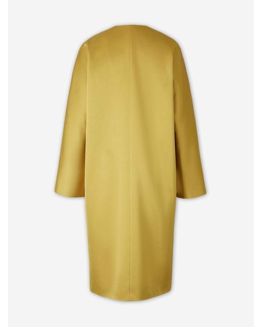 Staud Yellow Liz Long Coat