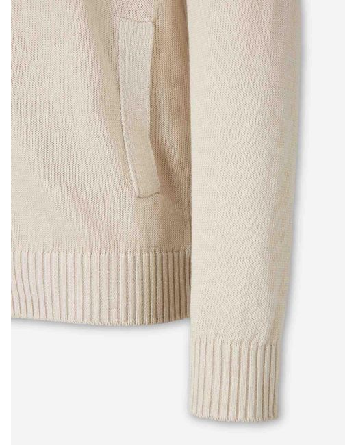 Zanone White Crew Neck Sweater for men