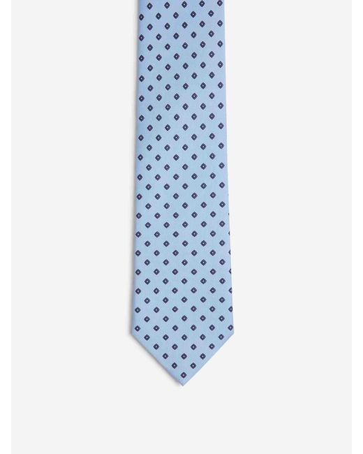 Marinella Blue Floral Silk Tie for men