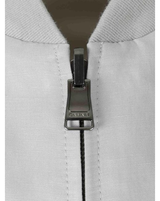 Canali White Reversible Vest for men