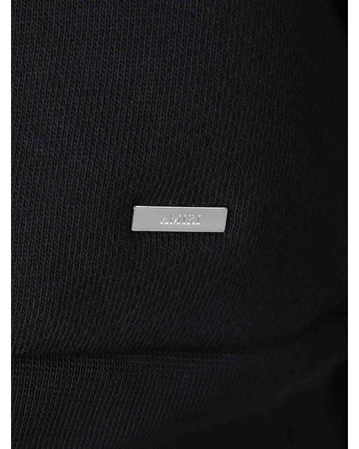 Amiri Blue Rhinestone Zip-Up Sweatshirt for men
