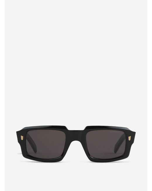 Cutler & Gross Black Rectangular Sunglasses 9495 for men