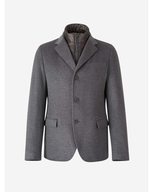 Americana Desmontable Ultraligera Herno de hombre de color Gray
