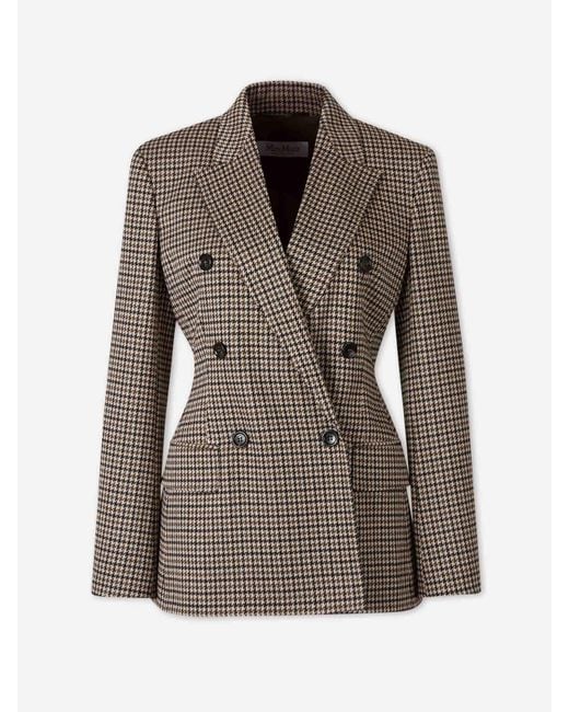 Max Mara Brown Double-Breasted Blazer