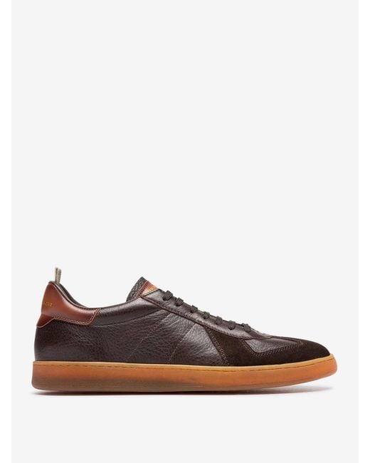 Officine Creative Brown Leather Sport Shoes for men