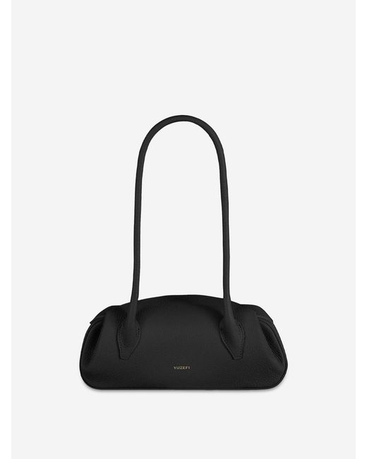 Yuzefi Black Oyster Shoulder Bag