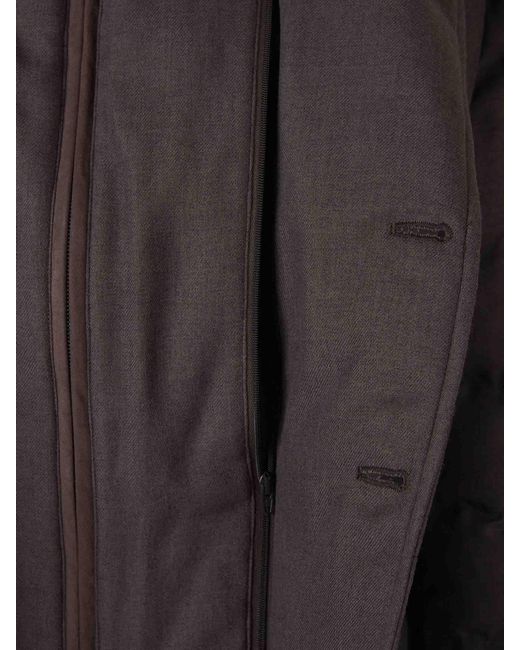 Herno Black Blazer Style Down Jacket for men