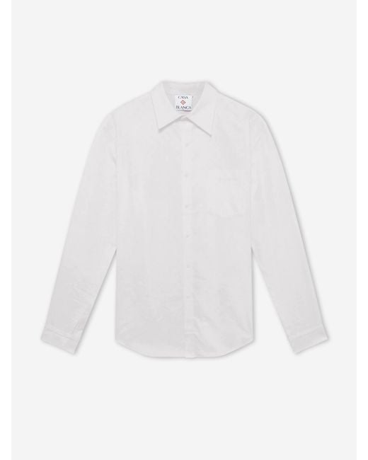 Casablanca White Monogram Shirt for men