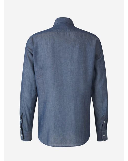 Camisa Sean Denim Fedeli de hombre de color Blue