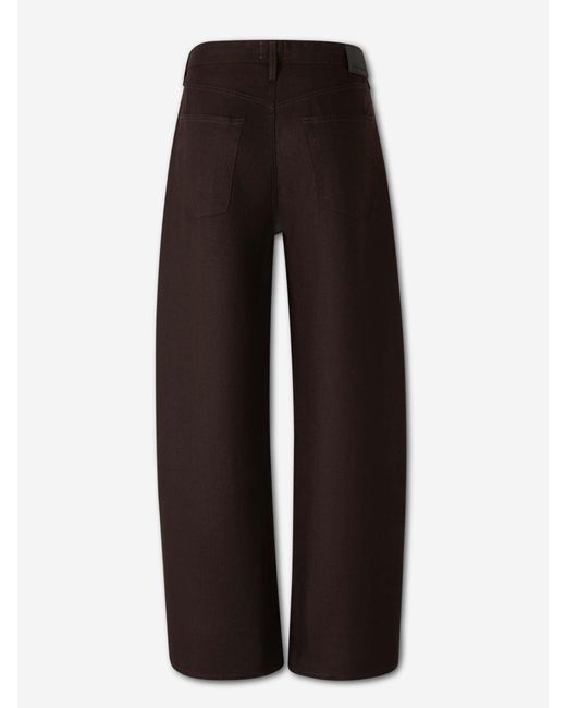 Citizens of Humanity Black Straight Wide Leg Trousers
