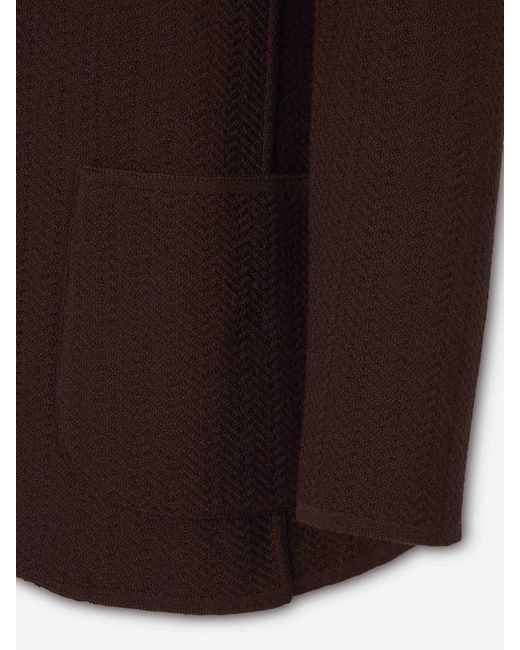 Lardini Brown American Style Cardigan for men