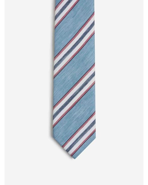 Santa Eulalia Blue Striped Motif Tie for men