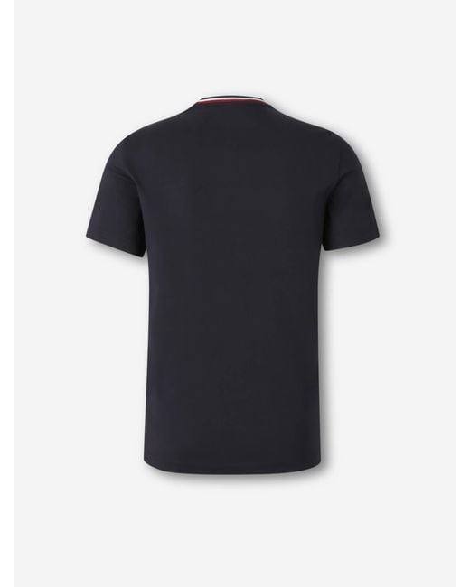 Moncler Rundhals-T-Shirt in Black für Herren