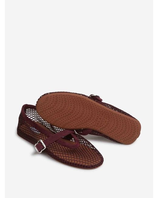 Alaïa White Openwork Flat Ballet Flats