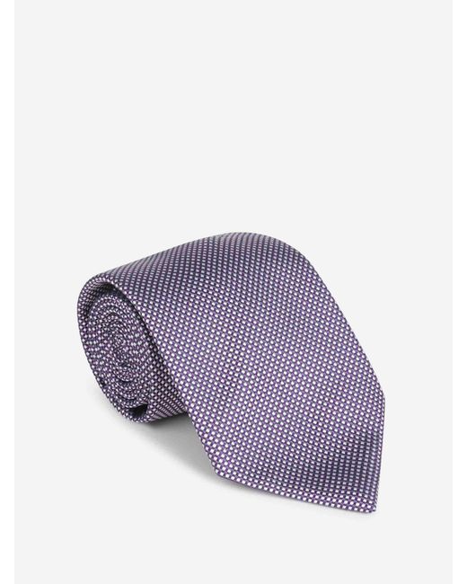 Petronius Purple Textured Silk Tie for men