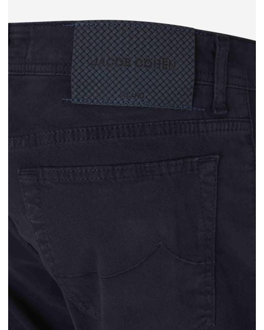 Jacob Cohen Blue Straight Leg Trousers for men