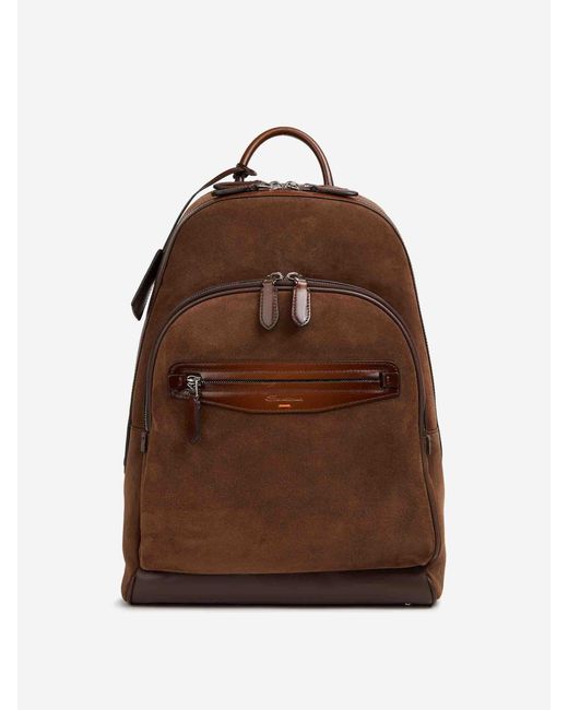 Zaino di Santoni in Brown da Uomo