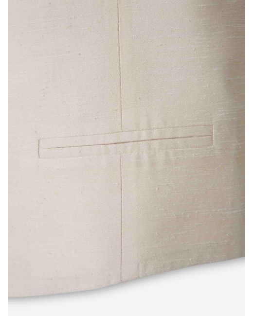 Santa Eulalia White Classic Crossed Vest for men