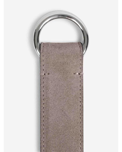 Santa Eulalia White Leather Belt for men