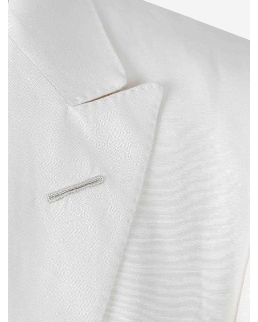 Tom Ford White Blazer Classic Straight for men