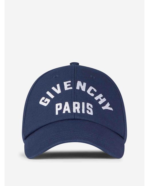 Gorra Algodón Bordado Givenchy de hombre de color Blue