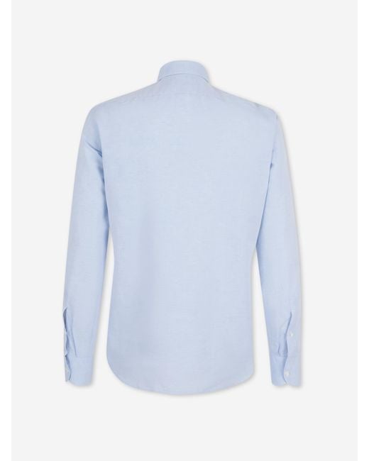 Santa Eulalia Blue Plain Shirt for men