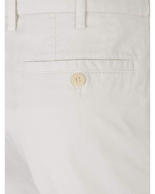 Santa Eulalia White Formal Cotton Trousers for men