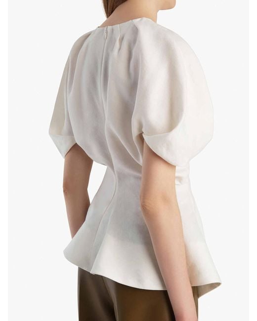 Khaite White Rumi Blouse