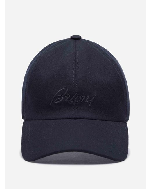 Brioni Blue Baseball Cap Logo for men