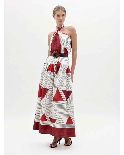 Silvia Tcherassi White Maxi Lana Dress