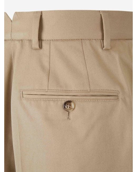 AMI Natural Wide-Leg Bermuda Shorts for men