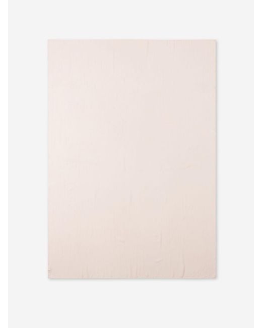 Santa Eulalia Pink Plain Silk Scarf