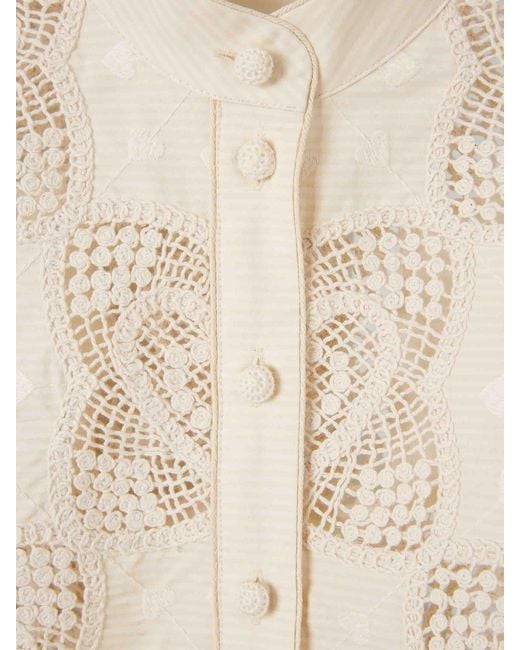 Zimmermann White Wanderlust Blouse