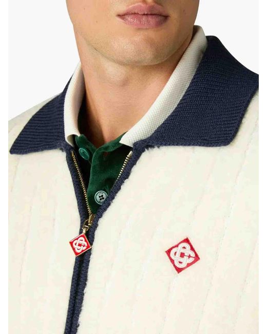 Casablanca Black Café Culture Knit Jacket for men