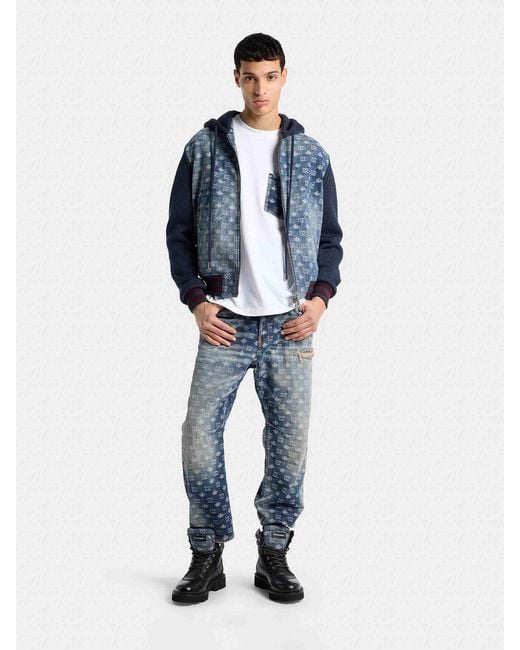 DSquared² Blue D2 Monogram Jeans for men