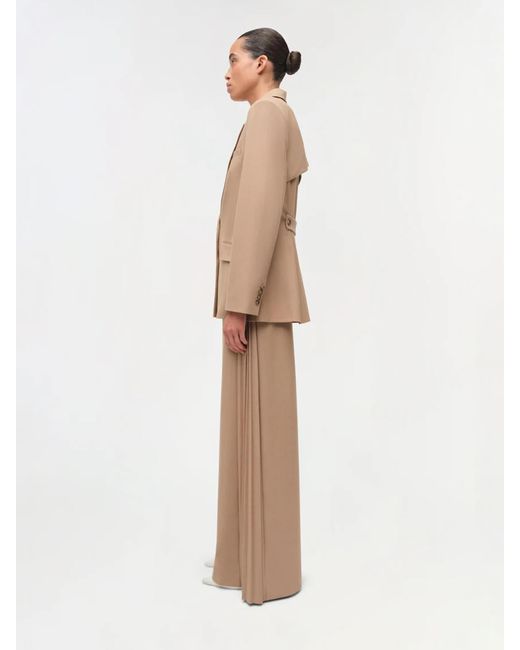 Jonathan Simkhai Natural Pleated Blazer Moren
