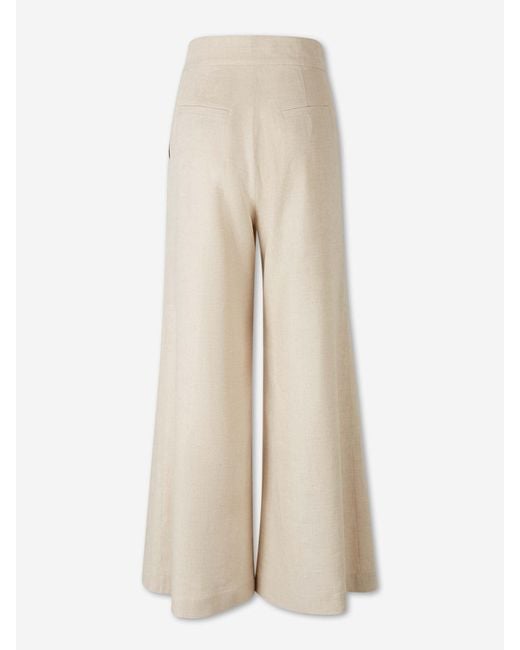 ANDRES OTALORA Natural Flared Pants Desperte