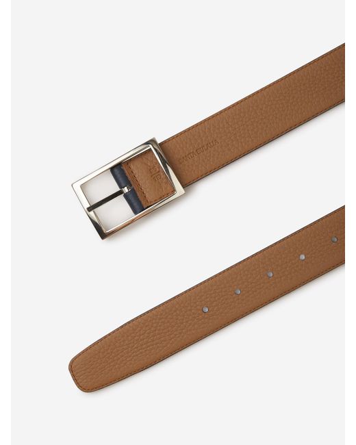 Santa Eulalia Blue Taurillon Belt for men