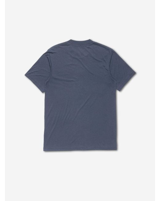 Acne Blue Logo T-Shirt for men