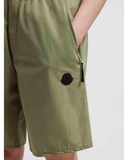 Moncler Bermuda-Patch-Logo in Green für Herren