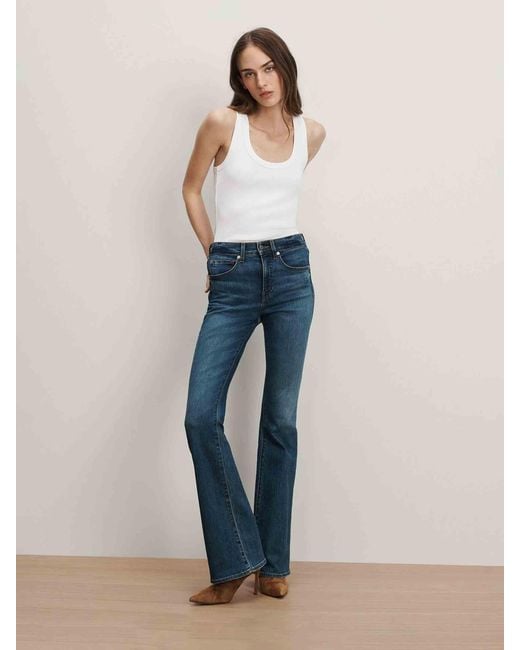 Veronica Beard Blue Beverly Flare Jeans