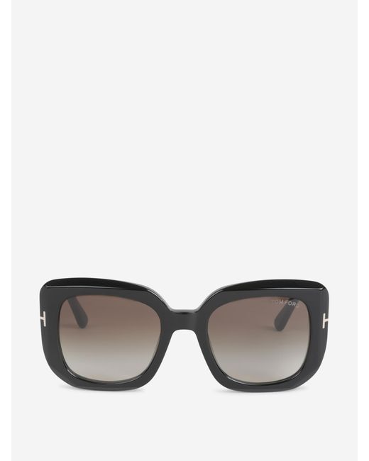 Tom Ford Gray Carla Square Sunglasses