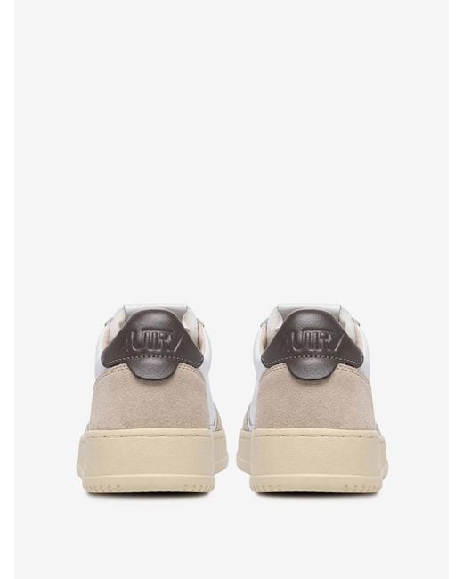 Autry White Medalist Low Sneakers for men