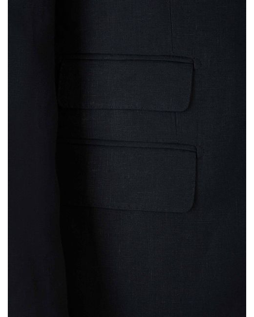 SCABAL® Blue Plain Linen Suit for men