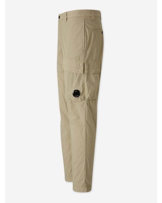 C P Company Natural Cargo Pants for men