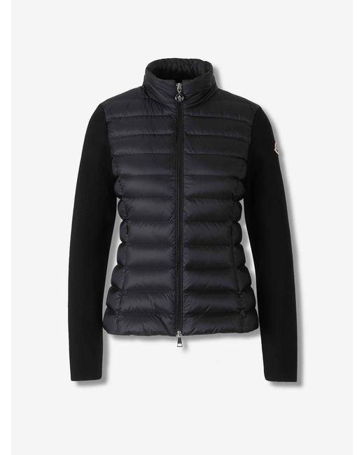 Cárdigan Acolchado Cremallera Moncler de color Black