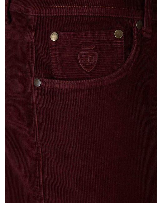 Pantalones Pana Algodón richard j. brown de hombre de color Red
