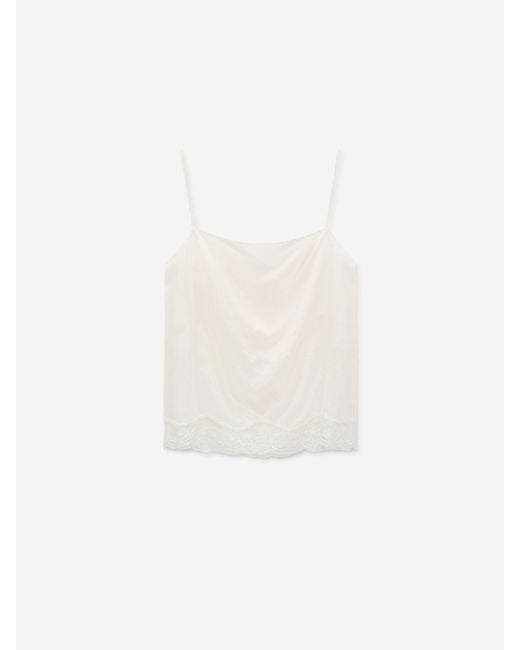 Dorothee Schumacher White Silk Lingerie Top
